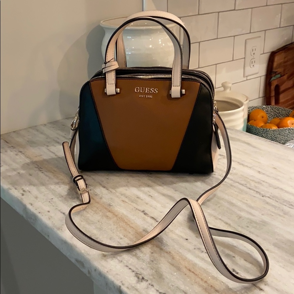 Guess Two tone leather purse never used